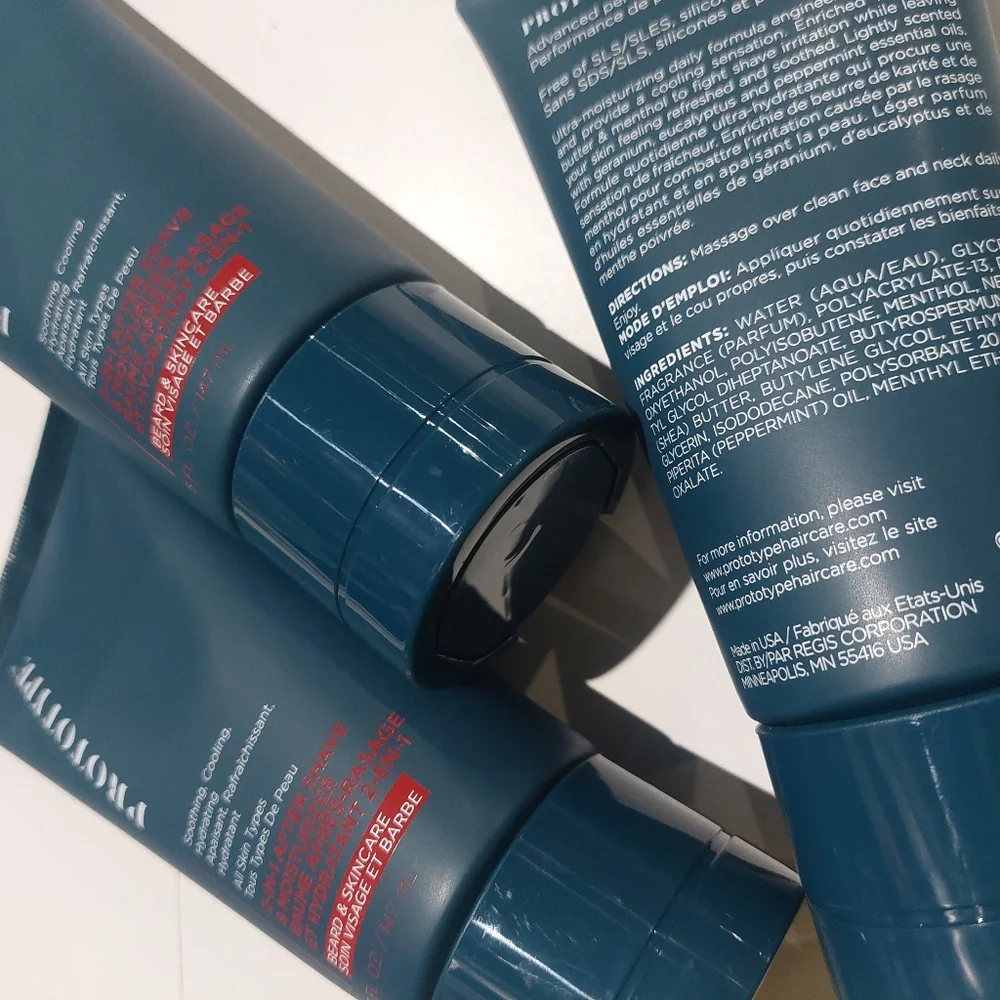 New PROTOTYPE 2 In 1 After Shave And Moisturizer 5oz Each